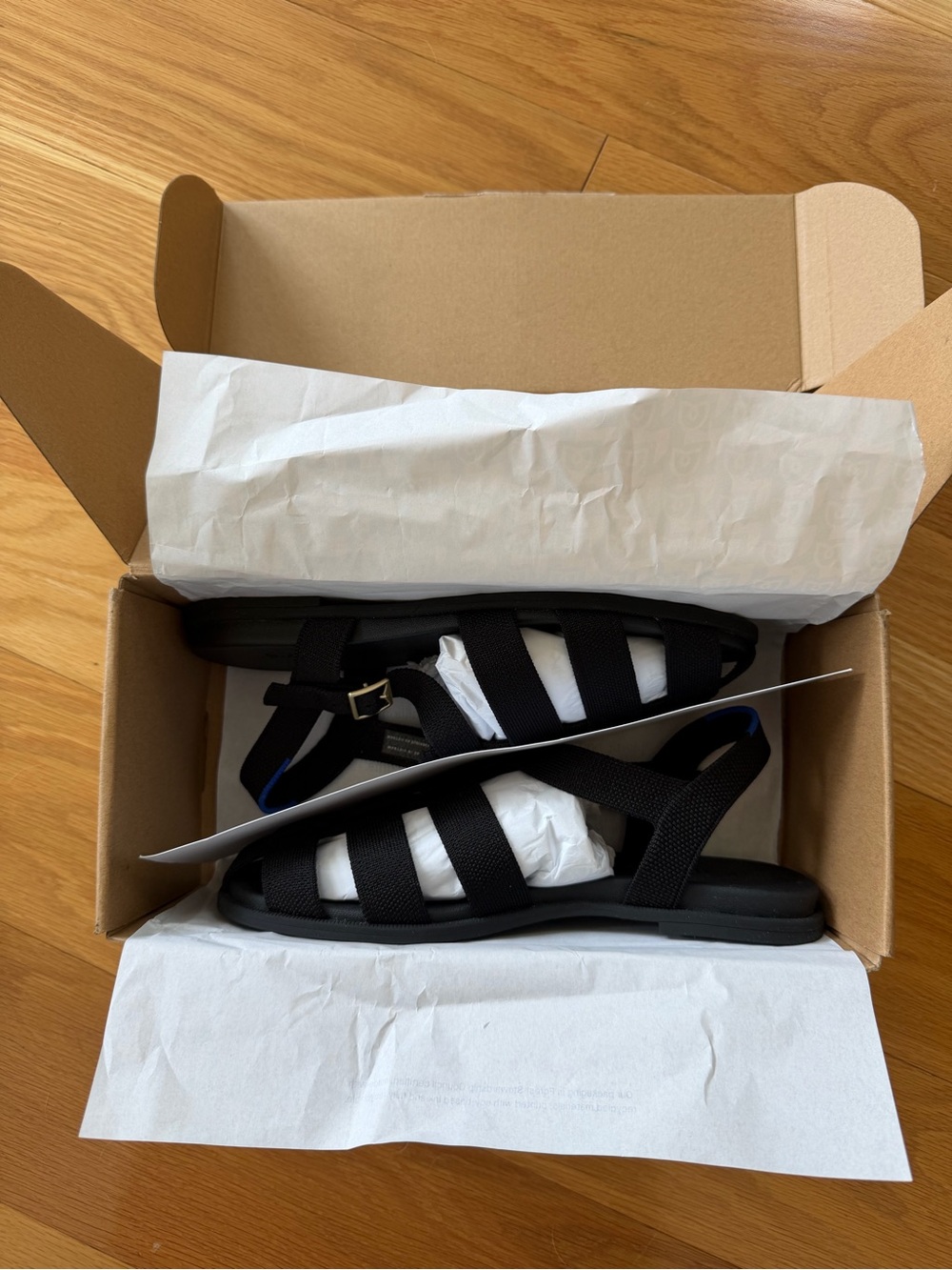 Rothy’s Fisherman Sandals Black Size 8.5 Like New - Picture 6 of 7
